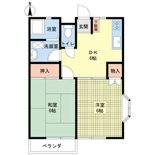 サンハイツあすみが丘C【2階】の間取り