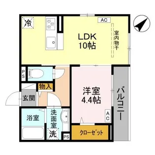 la chance和田町【2階】の間取り