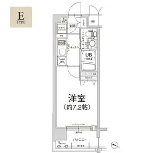 エスリード弁天町パークプレイス【8階】の間取り