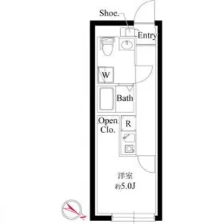 ル・クール渋谷本町【3階】の間取り
