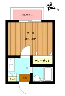 アルカディア熊川【1階】の間取り