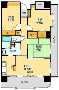 Gracious33(グレイシャス33)【4階】の間取り