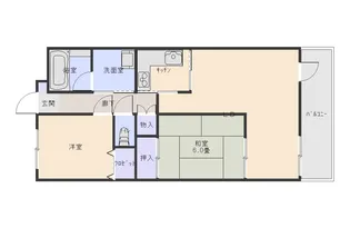 プロシード甲府【8階】の間取り
