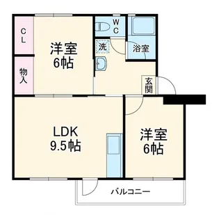 轟町団地【2階】の間取り