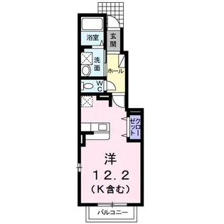 パークビサイド A【1階】の間取り