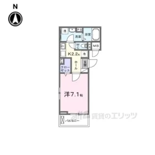 ラフレシールウエスト【3階】の間取り