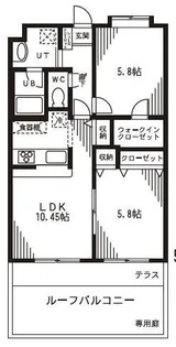 ウエストヒルズ【2階】の間取り