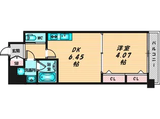 プレジオ布施EURO【4階】の間取り