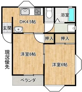ハイツシンフォニー【1階】の間取り