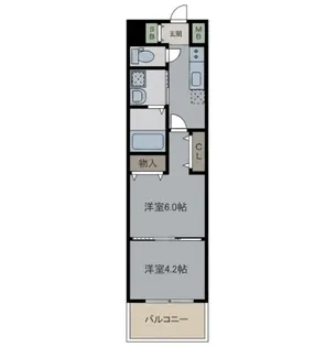 白島城北東亜ビル【8階】の間取り