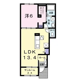 レイク C【1階】の間取り