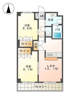 プラザ シフォレI【1階】の間取り