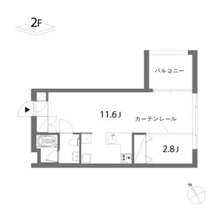 KAMIUMA PLACE【2階】の間取り