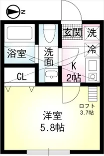 ヴェラハイツ白楽二番館【2階】の間取り