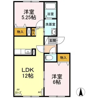 ルグラン松森【2階】の間取り