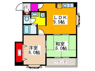 ディオメゾンショウエイA【5階】の間取り