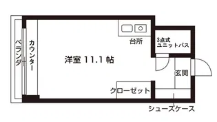 アパルトマンHIYOKO【6階】の間取り