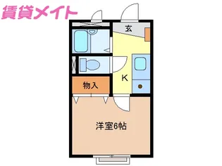 リッツ白梅A館2【2階】の間取り