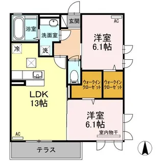 M sグランデ【1階】の間取り