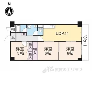 サンメゾン【4階】の間取り