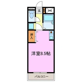 サンシティーマミーナ【1階】の間取り