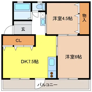 ピュアガーデンM-IV【4階】の間取り