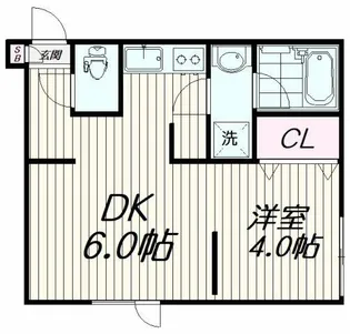 ゼスティー久が原【2階】の間取り