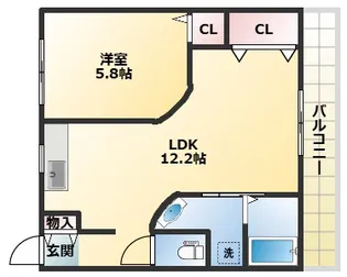 光和ハイツ【2階】の間取り