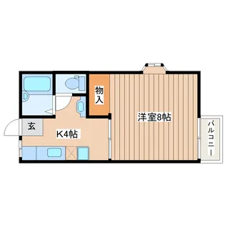 ジュネスソレイユ【2階】の間取り
