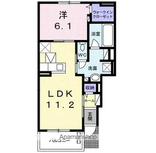 フィオーレ【1階】の間取り