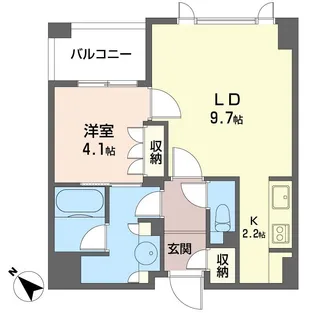 プライムメゾン銀座イースト【12階】の間取り
