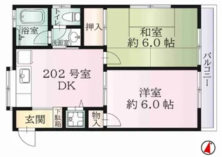 東尾久2丁目アパート【2階】の間取り