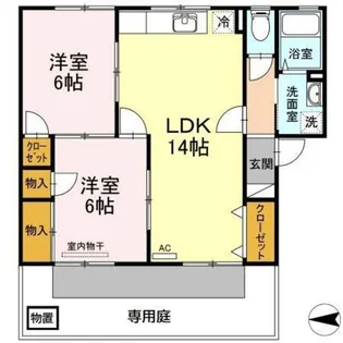 グランドール東野 I棟【1階】の間取り