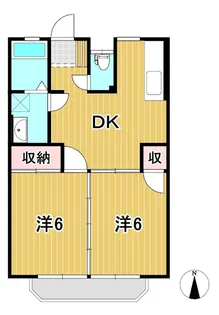 ヴィラ東多賀【1階】の間取り
