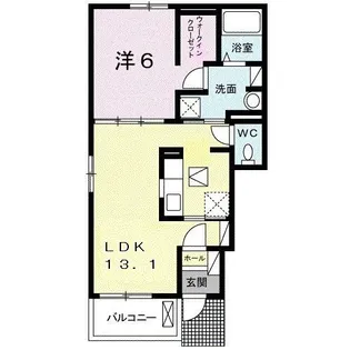 アルバーダI【1階】の間取り