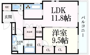 メトロポリタン【1階】の間取り
