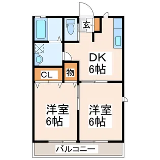 チェルシーコートI【1階】の間取り