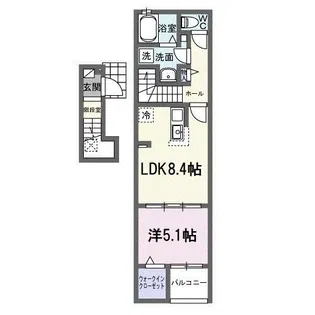 オリーブ坂本 B【2階】の間取り