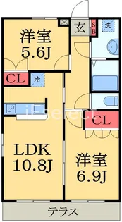 メゾンガイア【1階】の間取り
