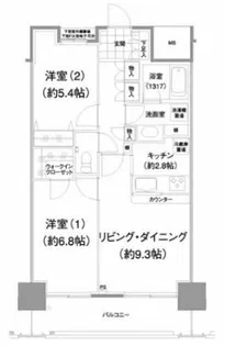 イストワール【13階】の間取り