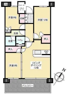センターフィールド浦和美園 壱番街【4階】の間取り