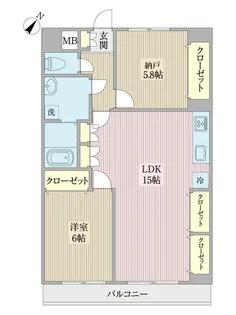 パティオ藤ヶ丘【1階】の間取り