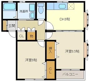 カトルセゾン長町東【2階】の間取り