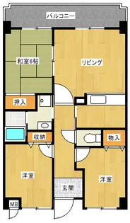 ロイヤルシャトーサンヨー【5階】の間取り