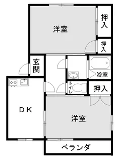 サウスアイランド【2階】の間取り
