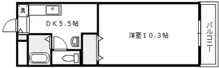 ハピネス矢野【1階】の間取り