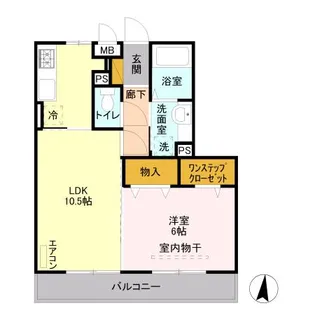 群馬県前橋市天川大島町3【アパート】の間取り