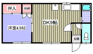 みやしたハイツ【1階】の間取り