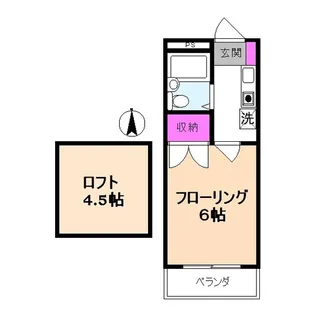 アルテせき【1階】の間取り