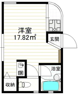 1Rの間取り画像